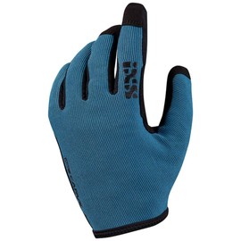 iXS Unisex Ergonomic Preformed Slip-On Touch-Screen Carve Motorcycle Gloves, Ocean, Small