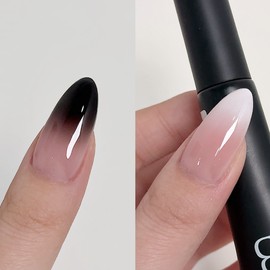 First Street Pulse Gel Seraphim Tuk White Black Grazel Gradient Nail / 퍼스트스트릿 펄스젤 세라핌 튭 화이트 블랙 그라젤 그라데이션네일