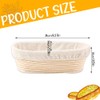 KUWUNG Banneton Proofing Basket, Oval Bread Proofing Basket with Cloth