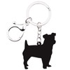 NEWEI Acrylic Cute Jack Russell Terrier Dog Key Chain Keychains