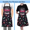 FUSTMW Wine Aprons with Pockets I Cook with Wine Sometimes