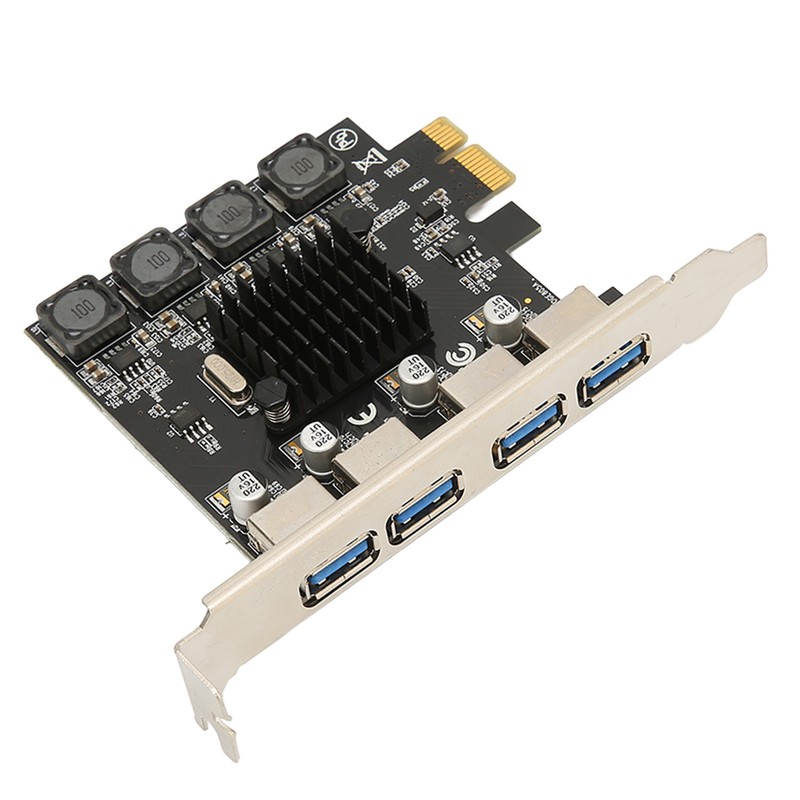 PCIE to USB Expansion Card 4 USB 3.0 Ports 5Gbps