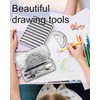 TPZORJX 7-Piece Geometry Set, Compass Set, Geometry Compass Sets, Math