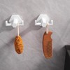 GERZWY White Bathroom Hooks, Double Towel Robe/Coat Clothes Hook Stainless