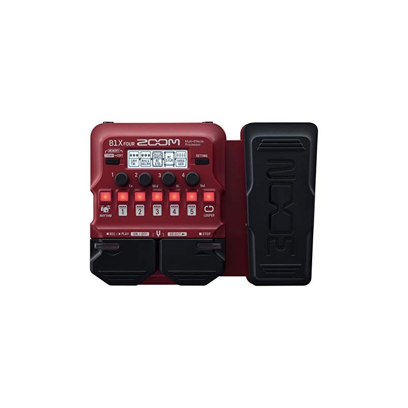 Zoom B1X Four Bass Multi-Effects Pedal with Expression Pedal