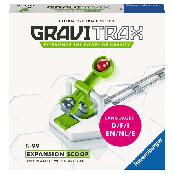 Ravensburger GraviTrax 26821 4 Extra Parts Scoop, Authentic Import (Toy, STEM Programming, Ball Rolling)