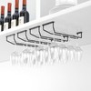 FOMANSH 14-Inch Under Cabinet Wine Glass Holder - Metal Stemware