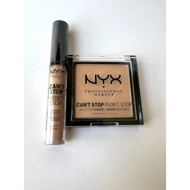 NYX CAN'T STOP WON'T STOP MATTIFYING PRESSED POWDER AND CONTOUR CONCEALER DEAL