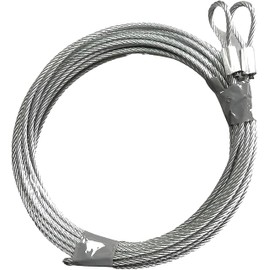 Garage Door Extension Spring Cable Wire for 7 ft Door – Safety Cables for Garage Door Extension Spring – 13' ft Long, 1/8" Thick, 7×19 Strands (2-Pack) – Corrosion-Resistant, Rust-Proof Wire, Durable