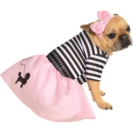 Rubies Fifties Girl Pet Costume for Dogs or Cats, Medium