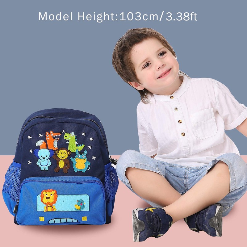 willikiva Cute Zoo Small 3D Backpack Boys Girls Toddler Backpack
