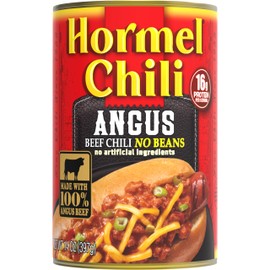 HORMEL Angus Beef Chili No Beans, 14 oz (Pack of 12)