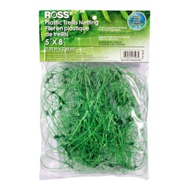 Ross Trellis Netting (Support for Climbing, Fruits, Vegetables and Flowers) Green Garden Netting, 5 feet x 8 feet