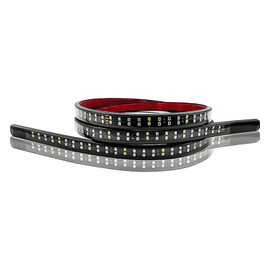 BWBWND 48" LED Tailgate Light Bar, Double Row LED Tail Light Strip with Red Brake White Reverse Lights, Bright Waterproof Rear Lights Bar Universal for Pickup Trucks SUV RV Van (White & Red)