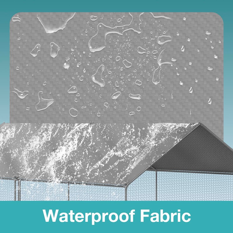 Chicken Coop Cover Waterproof, 11.5 * 6.5 FT Chicken Run