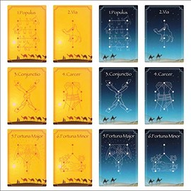 Arabian Geomancy Cards | 32 Cards | Keyword Chart Included