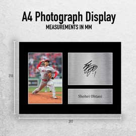 HWC Trading A4 Shohei Ohtani Los Angeles Angels Gifts Printed Signed Autograph Picture for Baseball Memorabilia Fans - A4