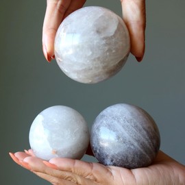 Smoky Quartz Sphere Whispering Ghost Crystal Ball 2.25-2.5 inch