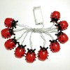 Amants01 Ladybugs Fairy String Lights， 10 Plastic Red LEDs 5.5ft