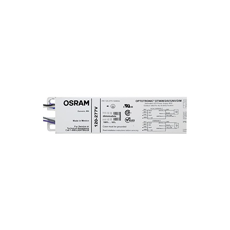 LEDVANCE OSRAM Constant Voltage 96W 24Vdc Dimmable LED Power Supply,
