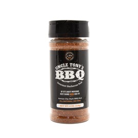 Uncle Tony's BBQ Gourmet Barbecue Rub if It’s Not Moving Put Some Rub on It! Low Sodium, All-Natural BBQ Seasoning | Military Veteran-Created | Award-Winning Team Recipe | No MSG, Zero Calories | Perfect for Backyard Grillers & Pitmasters