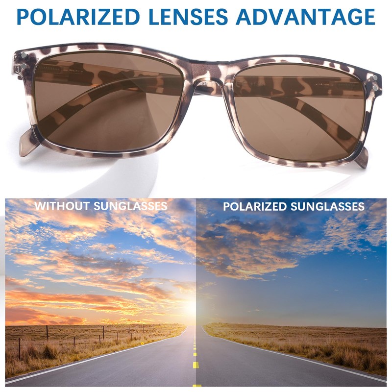VIDEBLA 3 Pack Progressive Multifocus Reading Sunglasses for Women Men