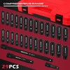 29-Piece 1/2" Drive Impact Socket Set, SAE (3/8 to 1