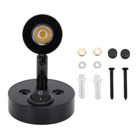 LED Reading Light DC12 to 24V Warm White Light High Brightness Energy Saving RV Bedside Reading Lamp for Trucks Campers Black