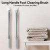 Shower Foot Scrubber Brush,Foot Scrubber in Shower,15" Toe Cleaning Brush