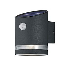 RL LIVE YOUR LIGHT Reality Leuchten LED Solar Au?enwandleuchte Salta R22231142, Kunststoff anthrazit, inkl. 3 Watt LED, Bewegungsmelder