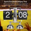 Flip Clock Quartz Movement High Accuracy Retro Style Stainless Steel