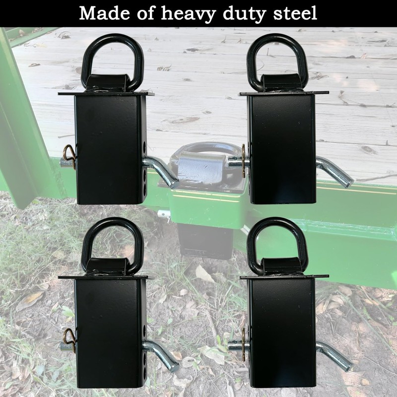 ANISUN 4Pcs Stake Pocket D Ring Trailer Stake Pocket Tie