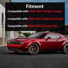 Radiator Fan Motor Wiring Harness Compatible with Dodge Charger Challenger 2009-2021 & Chrysler 300 2009-2021 Cooling Fan Motor Resistor Replace 68050128AA