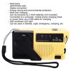Hand Crank Flashlight Radio Portable Mini FM AM Weather Radio