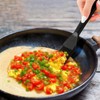 【2 Pack】Plastic Spatula for Nonstick Cookware, Thin Spatulas Silicone Heat