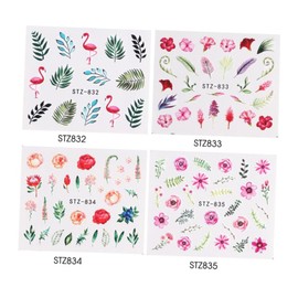 Vaguelly 20 Sheets Mixed Style Nail Art Stickers Women Nail Decals for DIY Manicure Accessory for Present Choice