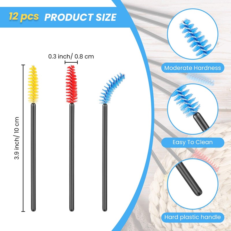 Outus 12 Pieces Hummingbird Feeder Cleaning Brush Mini Nylon Brush