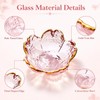 Gold Rim Glass Dipping Bowls, Cherry Blossom Sauce Dishes