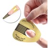 100 Pcs Nail Form Guide Sticker, Gold Horseshoe Nail Extension