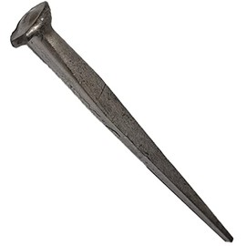 3”- CLINCH ROSE HEAD Nails - Metallic Color - Antique rustic restoration accent nails for hanging, furniture, cabins, shutters, flooring – Decorative clavos nails – Distinct SQUARE HEAD Nail 3 in