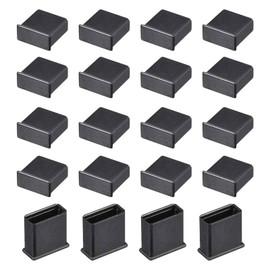 TOP-VIGOR 20Pcs USB Cap Port Cover Anti Dust, 13mmx5mm USB Plug Stopper Port Protector Lids, Black USB Cover Cap Laptop Port Protector