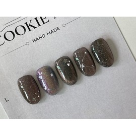⭐️ Kakao Starlight Shower [Aurora Starlight Magnet Nail] ⭐️ - Square / ⭐️ 카카오 별빛 샤워 [오로라 별빛 자석 네일] ⭐️ - 스퀘어