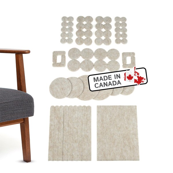 Felt Gliders Pattern – Lots of Beige, Floor Protection, Legs,