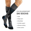 CS CELERSPORT 3 Pack Wool Ski Socks for Men and