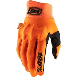 100% Men's Cognito Glove, Fluo Orange/Black, SM