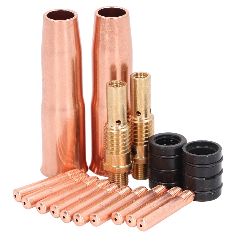 16Pcs MIG Welding Gun Accessory Kit Tip Nozzle Diffuser Adapter