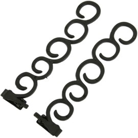 1 Pair Black Braiding Tool - DIY Ponytail Maker, French Braid Tool for Twists, Plaits, Buns, and Pony Tails - Fashion Hair Accessory for Women and Girls