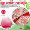 Wadukud 60PCS 25x25cm Polyester Fabric Bundles, Watermelon Pre-Cut Quilting Cotton