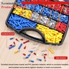 Tnisesm 1100pcs Wire Connectors - Insulated Electrical Wire Terminals with