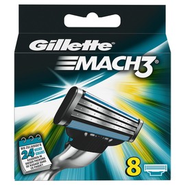 Gillette Mach3 Blades, 8 Pieces